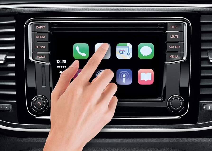 Touching dash display